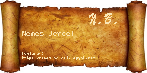 Nemes Bercel névjegykártya
